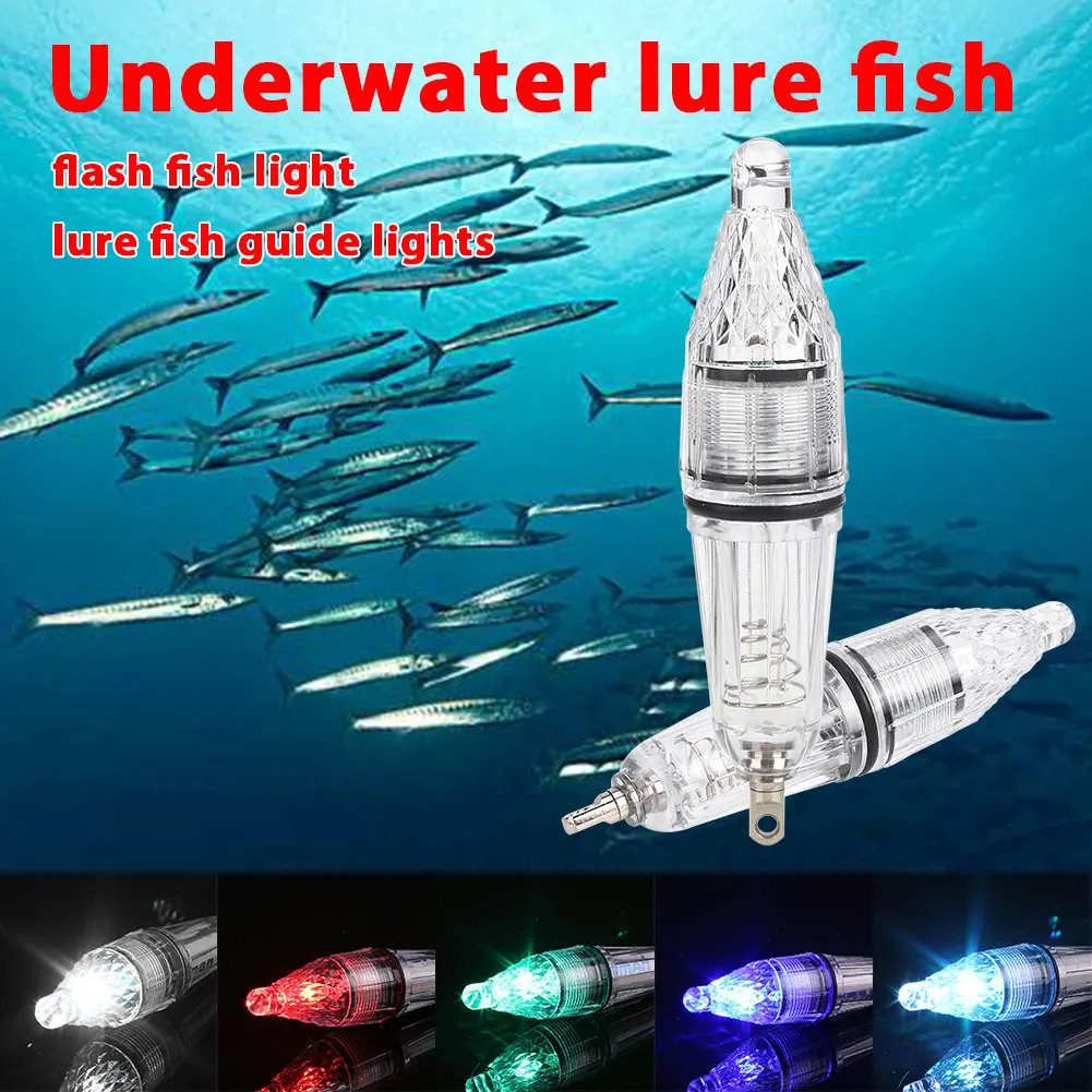 Details about   ⭐Underwater Mini Fish Attraction Indicator Lure LED Flashing Light Bait 