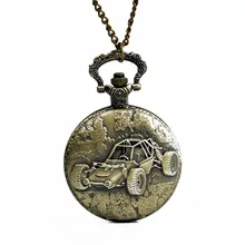Мужские часы, антикварный дизайн автомобиля, подвеска, кварцевые карманные часы, винтажное ожерелье, цепочка для мужчин, для мальчиков, подарок