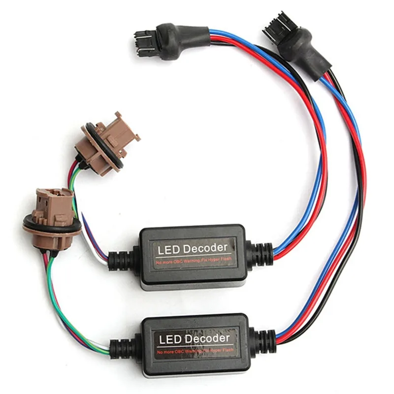 

2PCS T20 7443 LED Light Decoder Canbus Warning Error Canceler Load Resistor(6.5)