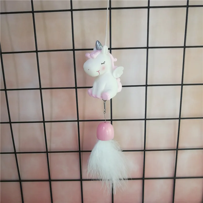 

Cartoon Unicorn Wind Chime Nordic Decoration Home Creative Resin Craft Gift Kids Room Decoration