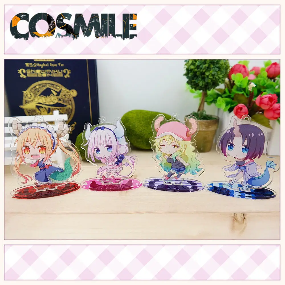 Kobayashi san Chi no Maid Dragon Tooru Kanna Eruma Rukoa подставка акриловая|Талисман| |