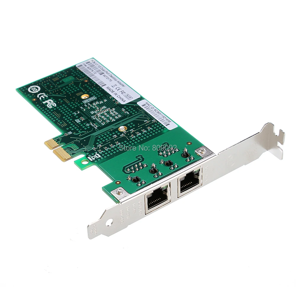 RJ45 Dual port 82575 T1 PCI Express Gigabit Network Card 10