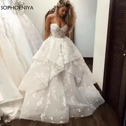 Новое поступление трапециевидной формы роскошные свадебное платье 2019 Vestido de noiva платье невесты vestidos novias boda свадебное платье