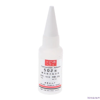 

Instant Quick Dry Adhesive Strong Bond Fast Leather Rubber Metal 502 Super Glue