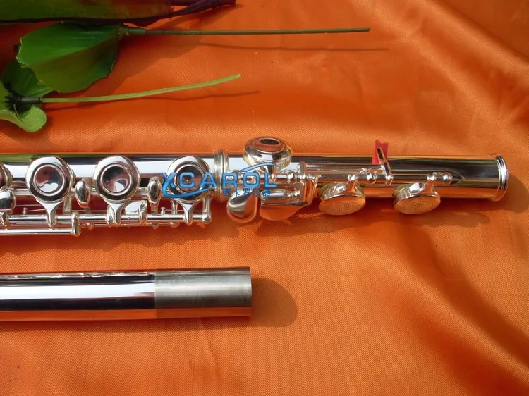 Флейта 16 отверстие закрытое и открытое отверстие C тон E ключ никель Профессиональный ребенок#2