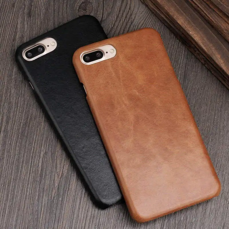 

Genuine Leather Case For Apple Iphone 7 Plus Frosted Protective Back Cover Coque For Iphone 7Plus Case
