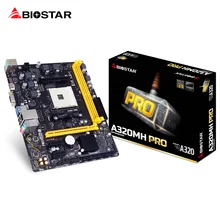BIOSTAR A320MH PRO AM4 A320 Desktop Computer Motherboard DDR4 Support DDR4 9500 9600 Ryzen 1400 PCI-E 3.0 Micro ATX Motherboard