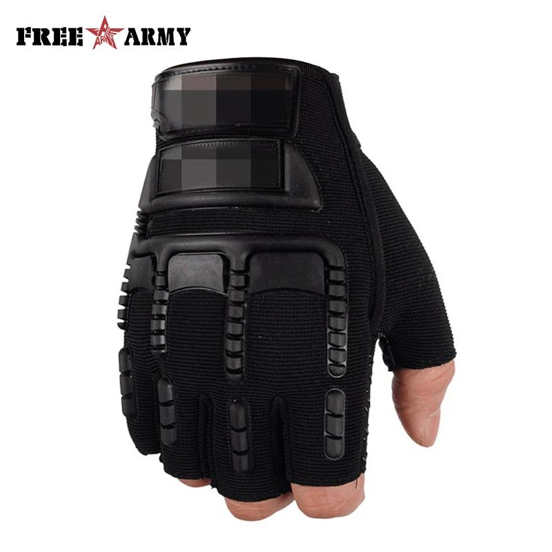Тактические полупальчиковые Военные перчатки мужские перчатки для тренировок на открытом воздухе спортивные защитные перчатки бейсболка для езды и походов Нескользящие дышащие