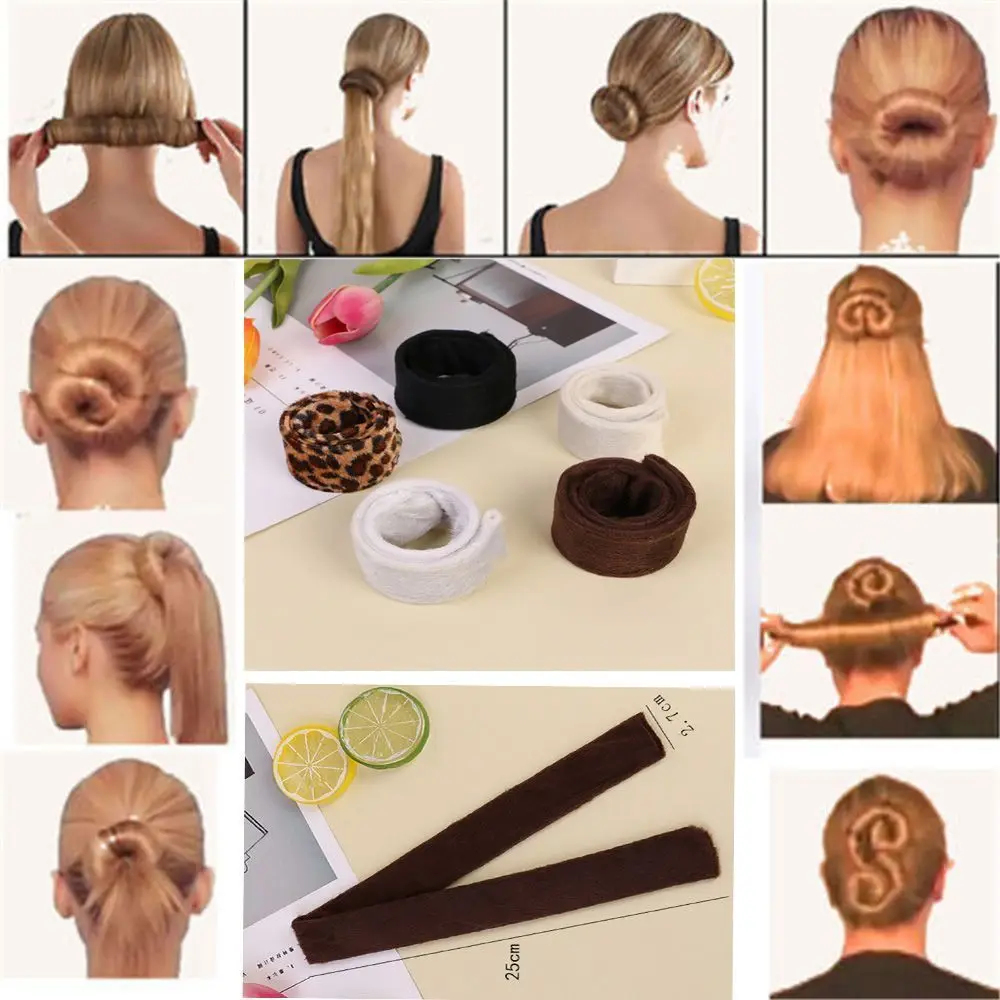 

DIY Easy Bun Makers Hair Braiders Elastic Hairband Donuts Chignon Magique Magic Hair Styling Accessories Free Shipping