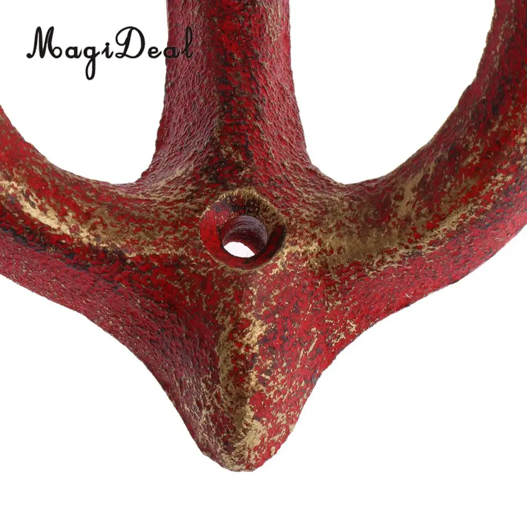 MagiDeal Metal Anchor Hooks Wall Door Mounted Clothes Towel Hat Key Hanger  Whiteandcrafted classic antique decorative wall hook