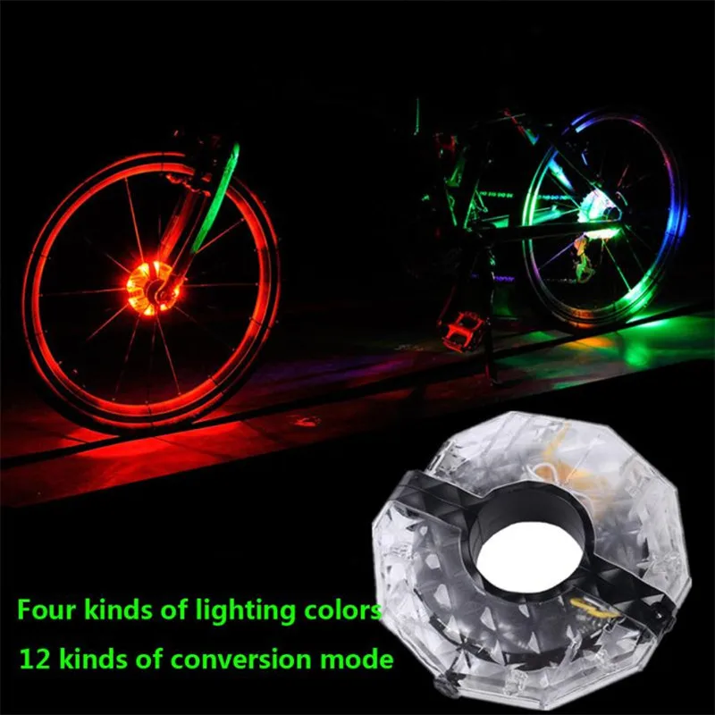 Clearance Bike Light rear Light New USB Rechargeable Bike Light Hubs Cycling Wheel Warning Bicycle Hubs Lamps Bicycle Accessories #3S01 @Y 3