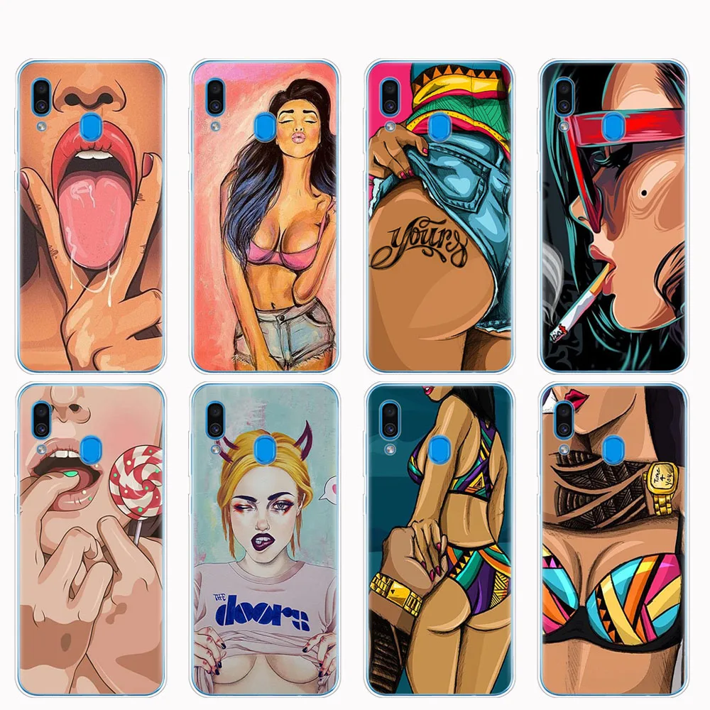 

Case For Samsung A50 Case For Samsung Galaxy A50 A60 A10 A30 A40 A70 A 50 2019 A9 A7 2018 hot flirt sexy girl