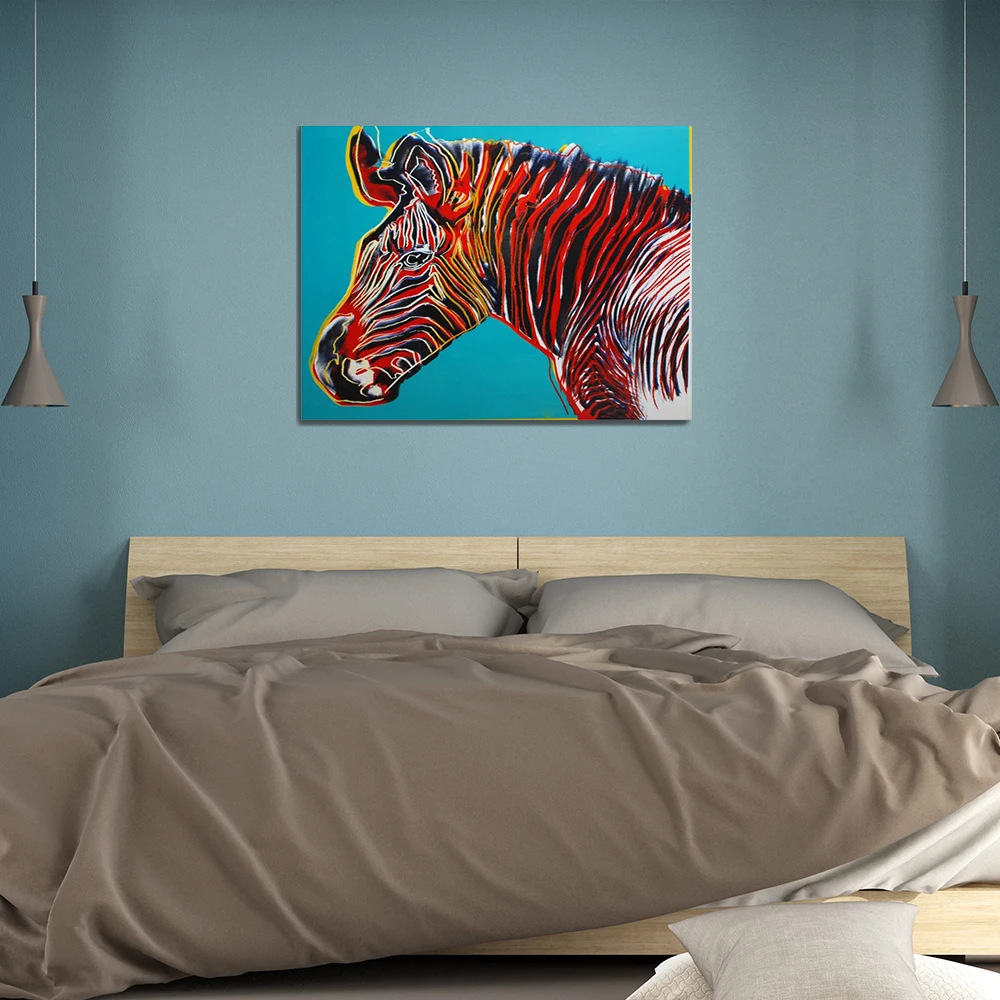 Laeacco акварели Zebra постеры с животными и принты абстрактной живопись настенная для