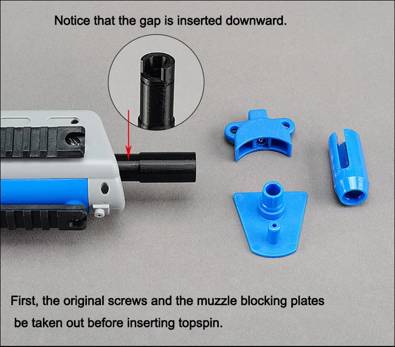 Новый Weil G36 top spin 3D печати аксессуары чтобы увеличить диапазон баллистических детей игрушечный пистолет ремонт разведки собраны