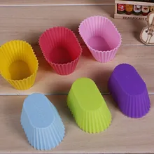 Овальная форма MaFen чашка Силиконовая для маффинов кексов формы для выпечки формы случае формы для выпечки производитель формы лоток для выпечки Jumbo