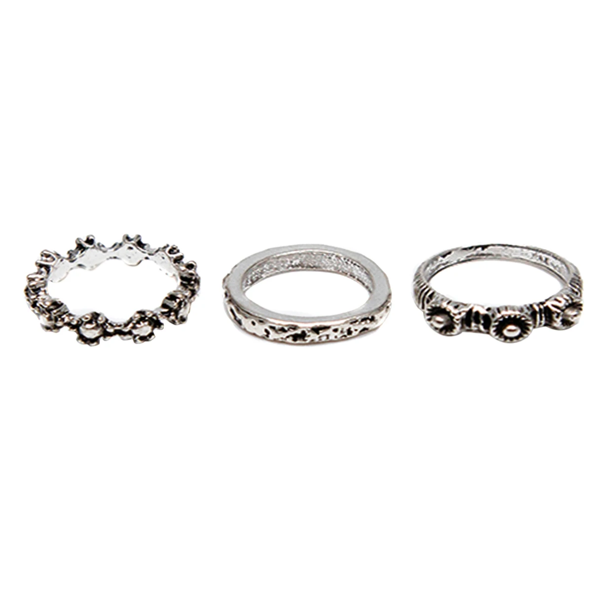 7pcs/lot Punk Gem Stone Ring Sets Vintage Women Boho Midi Above Knuckle Ring Femme Bijoux For Women Jewelry Accessories
