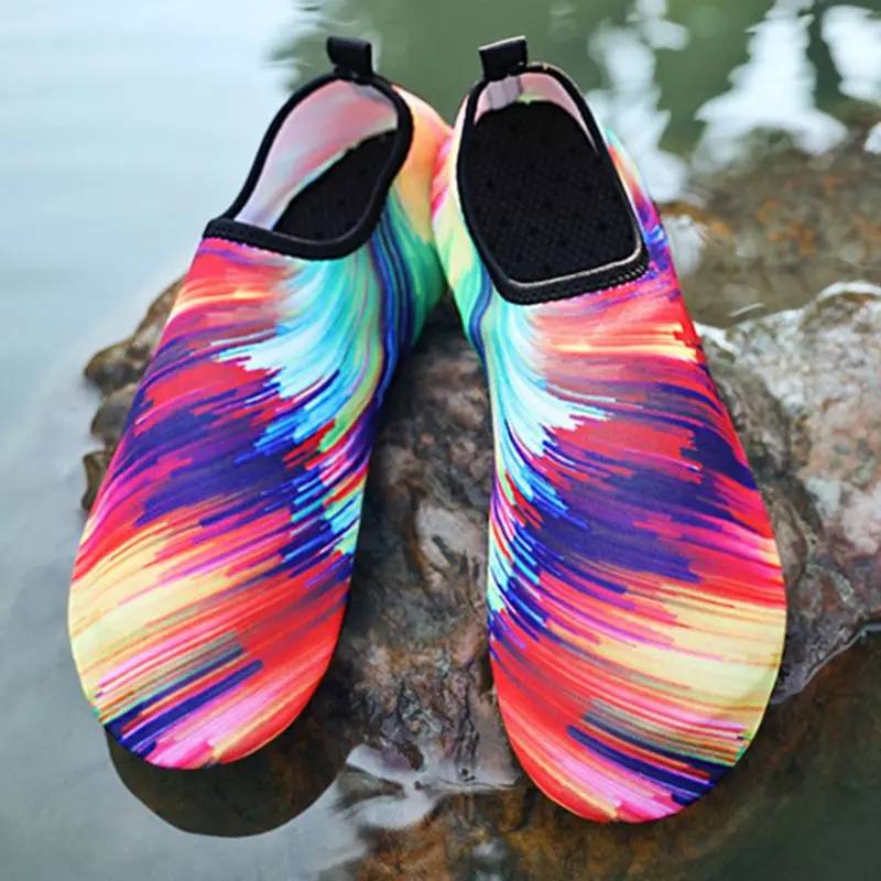1 пара красочные плавание обувь унисекс нескользящие носки для девочек Пляж Бассейн сёрфинг Йога не поглощающие воды легкий аксессуары для плавания