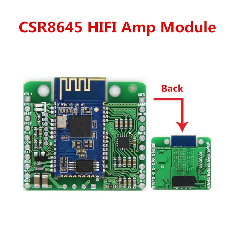 Online Cc 12 V 5 V CSR8645 APT X sin pérdidas música Hifi Bluetooth 4,0 módulo amplificador de la placa receptora para Audio parlantes amplificadores para automóvil