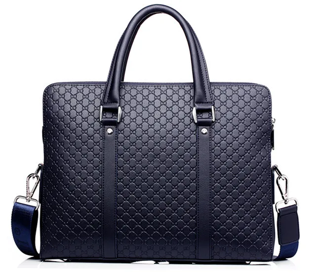 2022 Casual Man Shoulder Bag New Double Layers Men Leather Business Briefcase Messenger Bag Male Laptops Handbags Men's Travel