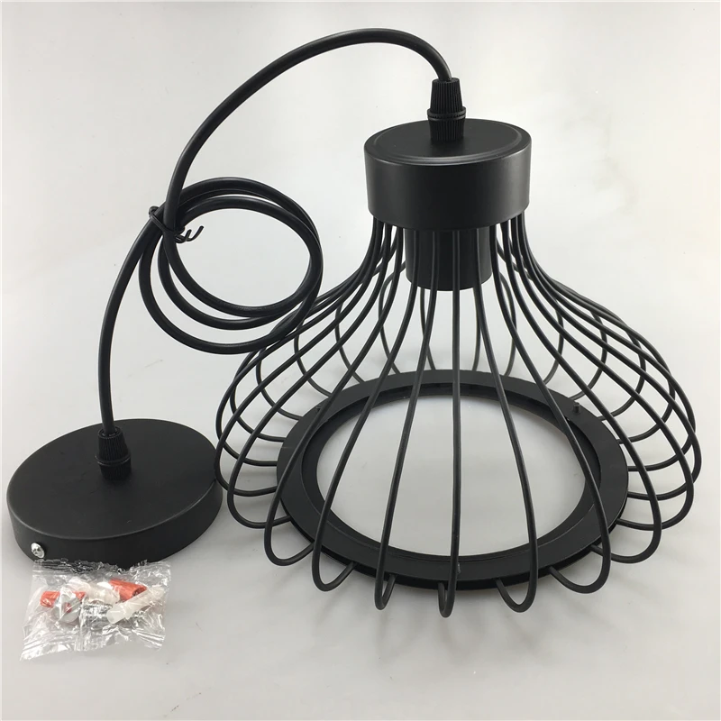 Винтажный подвесной светильник в стиле лофт, скандинавский ресторан, столовая, домашний декоративный подвесной светильник, ретро промышленный подвесной светильник E27