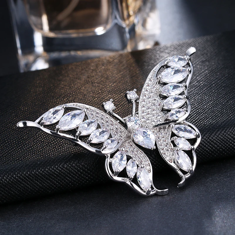 EmmayaButterfly Роскошные ювелирные изделия ручной работы из белого золота/розового