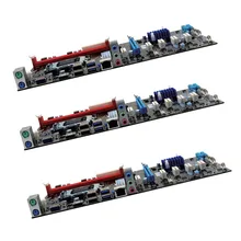 Mining Motherboard 6 GPU H81 PCI-E Extender Riser Card For BTC Eth Rig Ethereum Power Mining Bitcion MinerQJY99