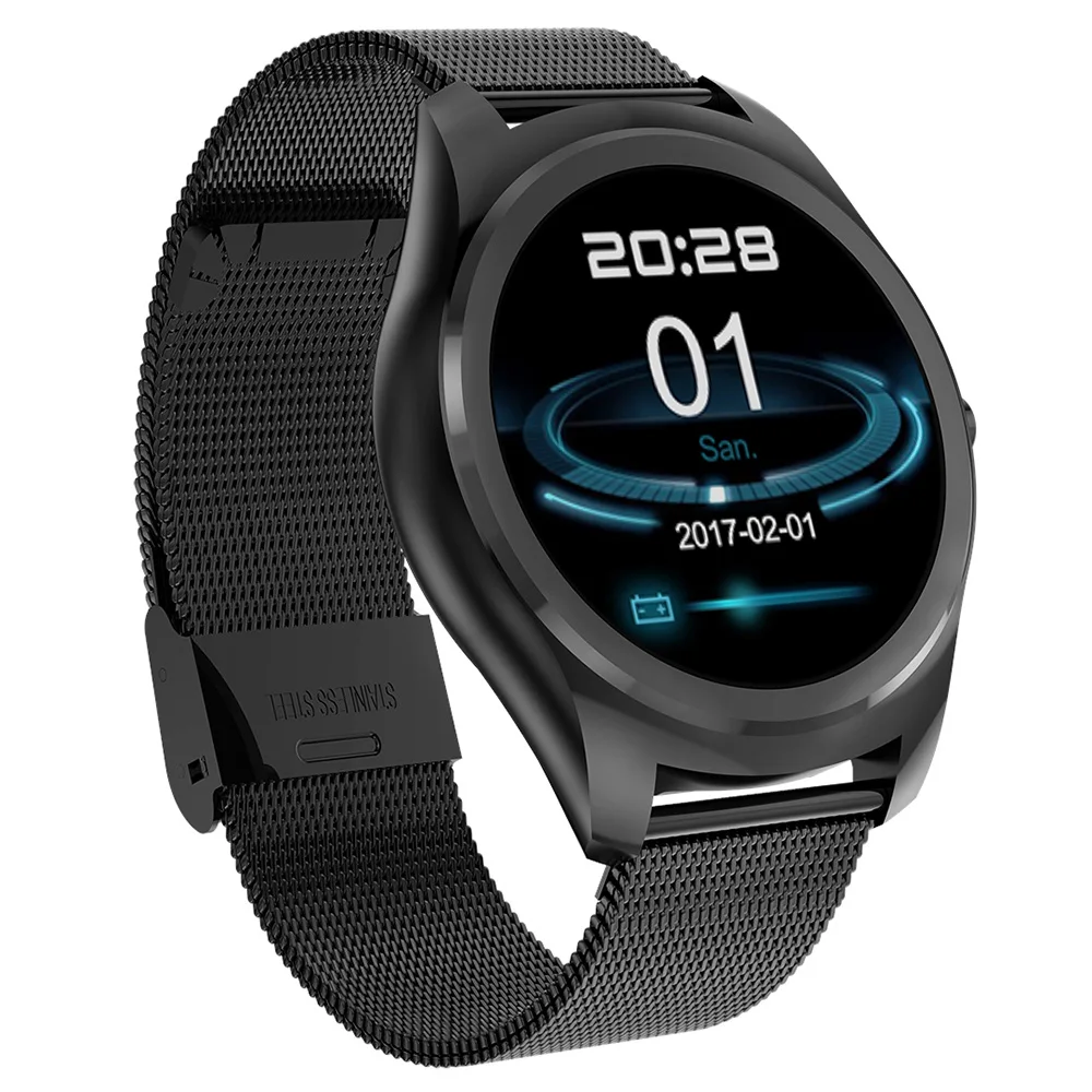 Newwear N3 Pro Smart Watch 1.3 Inch MTK2502 HD Slim Bluetooth Smartwatch Heart Rate Monitor Fitness Tracker For Android IOS