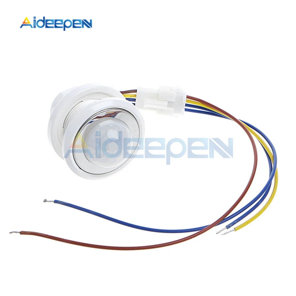 

25mm Motion Sensor Light Switch LED PIR Detector Infrared Motion Sensor Switch Lighting On Off Switch w/Time Delay
