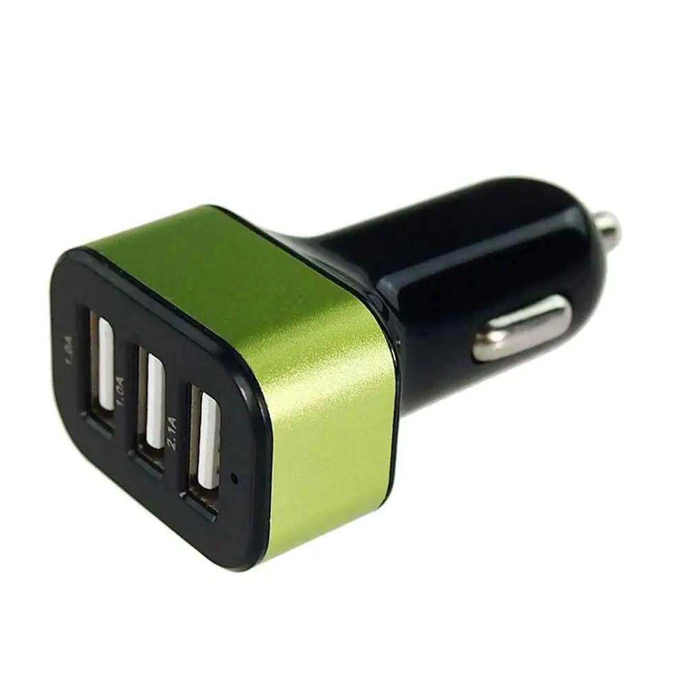 5.1A 5V 3 USB Car Charger USB Charging Adapter Universal Phone Car-Charger for Xiaomi Samsung S10 S9 iPhone 12 X 8 7 Plus Tablet samsung car charger type c Car Chargers