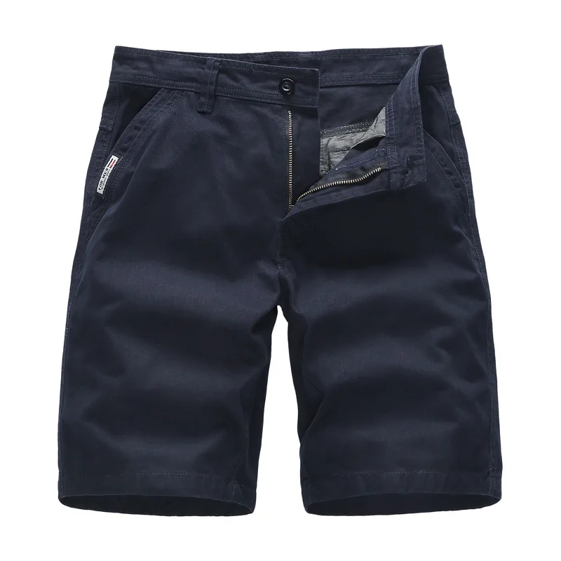 Men Cotton Cargo Shorts 2019 Fashion Beach Shorts Men Casual Soild Shorts Military Short Pants Male Bermuda Cargo Overalls