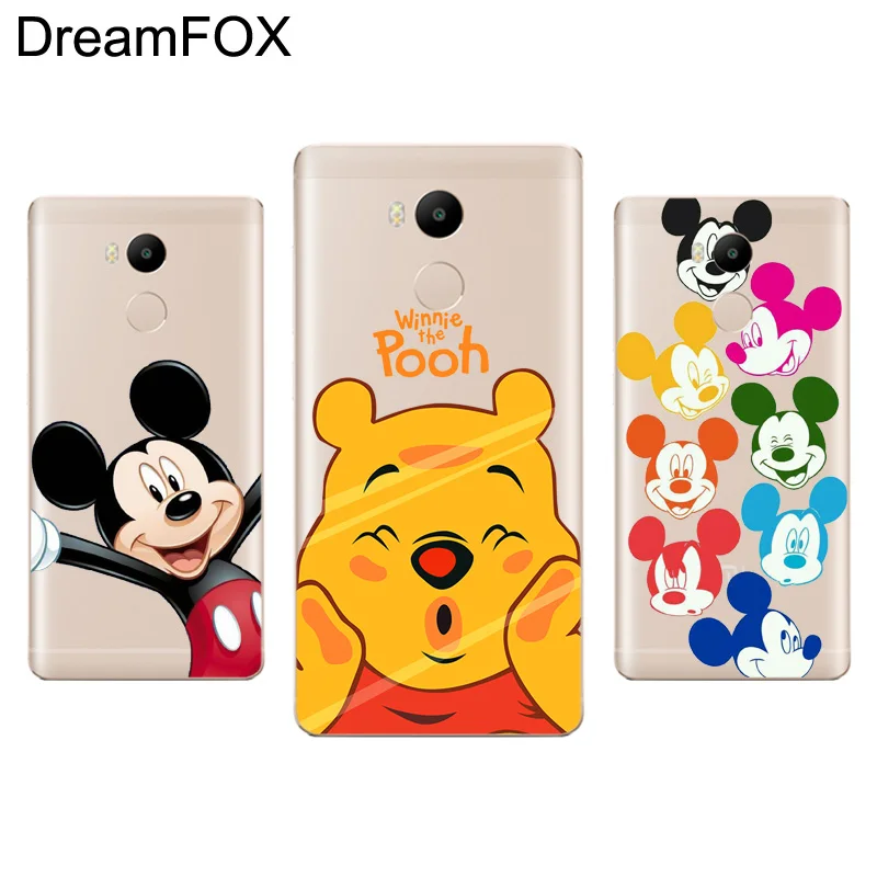 

DREAMFOX L018 Cartoon Mickey Minnie Soft TPU Silicone Case Cover For Xiaomi Redmi Note 3 4 5 Plus 3S 4A 4X 5A Pro Global