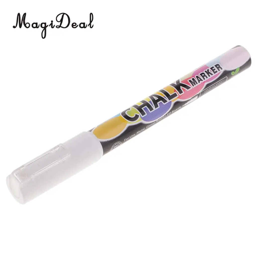  Liquid Chalk Markers Chalk Pens For Chalkboard, Whiteboard, Blackboard, Window, Glass, LED Board 3mm Reversible Tip