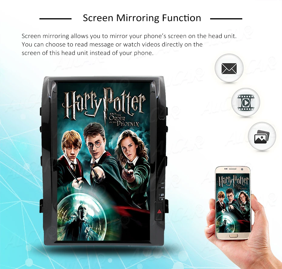 Excellent 2 DIN Android 8.1 Tesla 16" car radio for Toyota Land Cruiser 200 LC 200 2008 - 2015 1 DIN cassette player autoradio stereo HDMI 11