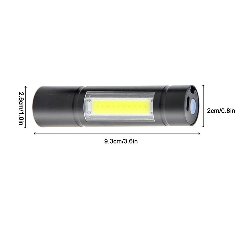 Портативный мини XPE COB светодиодный USB флэш-светильник перезаряжаемый наружный Аварийный Рабочий светильник автомобильный инспекционный фонарь встроенный аккумулятор фонарь