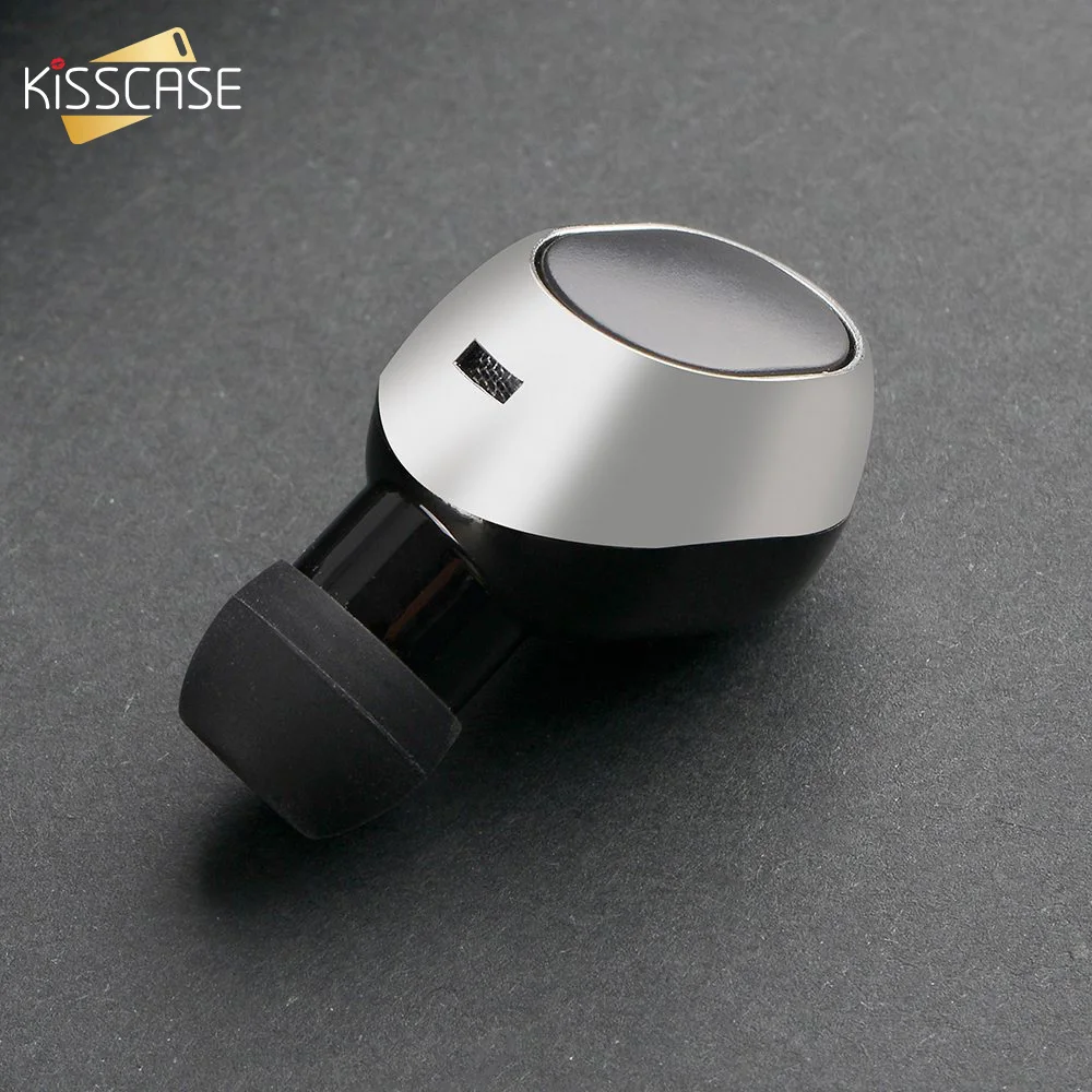 KISSCASE Mini Wireless Bluetooth Earphone 3D Stereo Wireless Hands Free In Ear Headset With Microphone Sport Gaming Tiny Headset