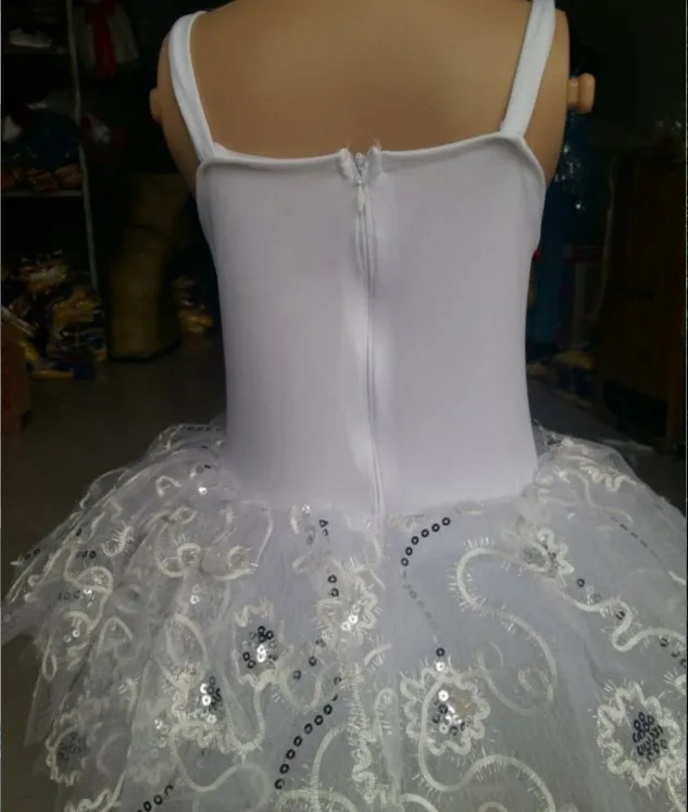 Новое платье для девочек из балета "Лебединое озеро" костюмы профессиональная балетная юбка-пачка; Одежда для танцев с блестками перо балетное платье для детей