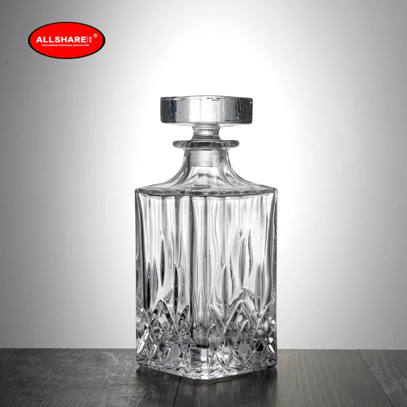 whiskey glass bottle set