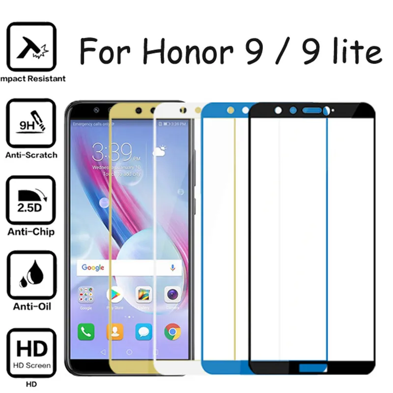 Полное Honor 9 lite Защитное стекло для Honor 9 lite 9 lite 3D закаленное стекло 9H защита экрана на Honor 9 светильник защитное стекло