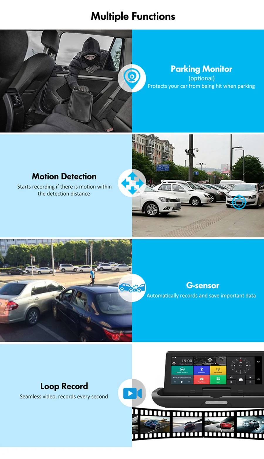 Navigation-4G-8-Car-DVR-FHD-1080P-Dash-Cam-3G-Android-WiFi-GPS-Navigator-Dual-Lens-Rear Camera#Night Vision 14