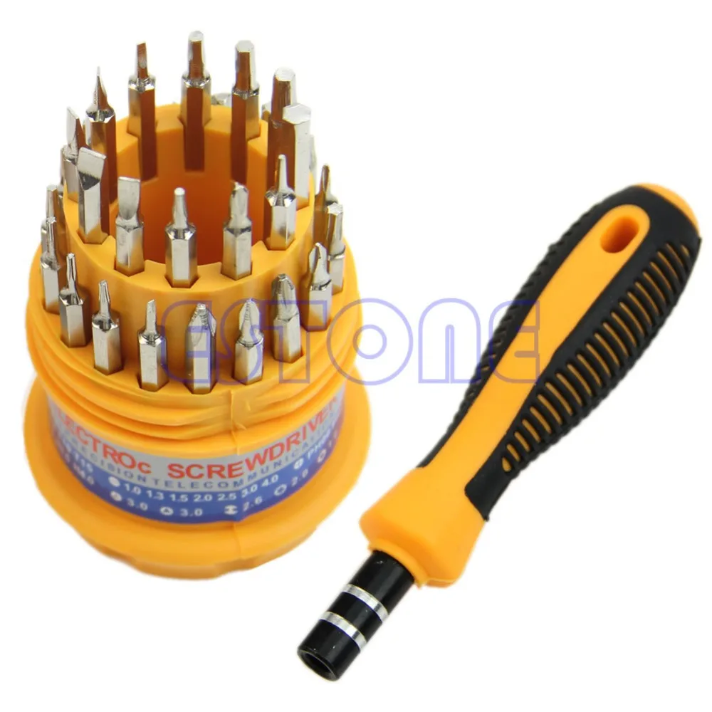 

Delicate 31 In 1 Precision Handle Screwdriver Set Mobile Phone Repair Kit Tool
