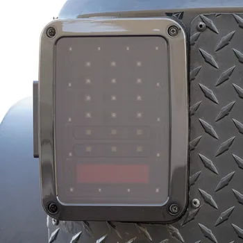 

1pair Smoked J eeep JK LED taillights LED Tail Lights LED lamps with Brake for 07-16 J eeep Wrangler JK