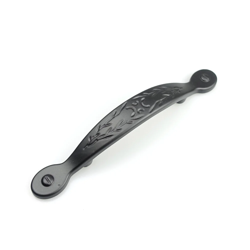 

Matt Black Cabinet Pulls Cupboard Drawer Wardrobe Door Antique Pull Handles Knob Furniture Kitchen Hardware Knob Zinc Alloy