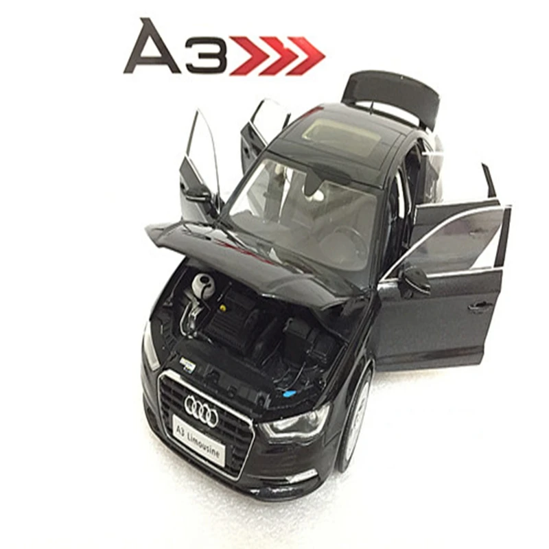 Белый/черный 1:18 Модель автомобиля Audi A3 2012 Седан сплав мини автомобиль миниатюрный автомобиль коллекция подарков