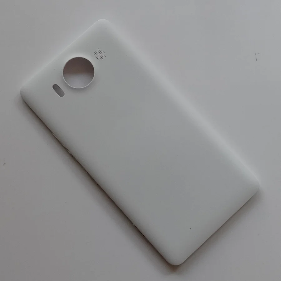 Белый Материал корпус батарейного отсека для Nokia Lumia 950 задняя крышка чехол с кнопкой включения громкости для microsoft Lumia950 - Цвет: Белый