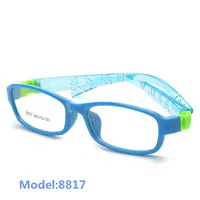 Милые резиновые ноги дети животное Съемные очки оптические очки оправы оптика для детей без винта безопасные линзы для близорукости 8818
