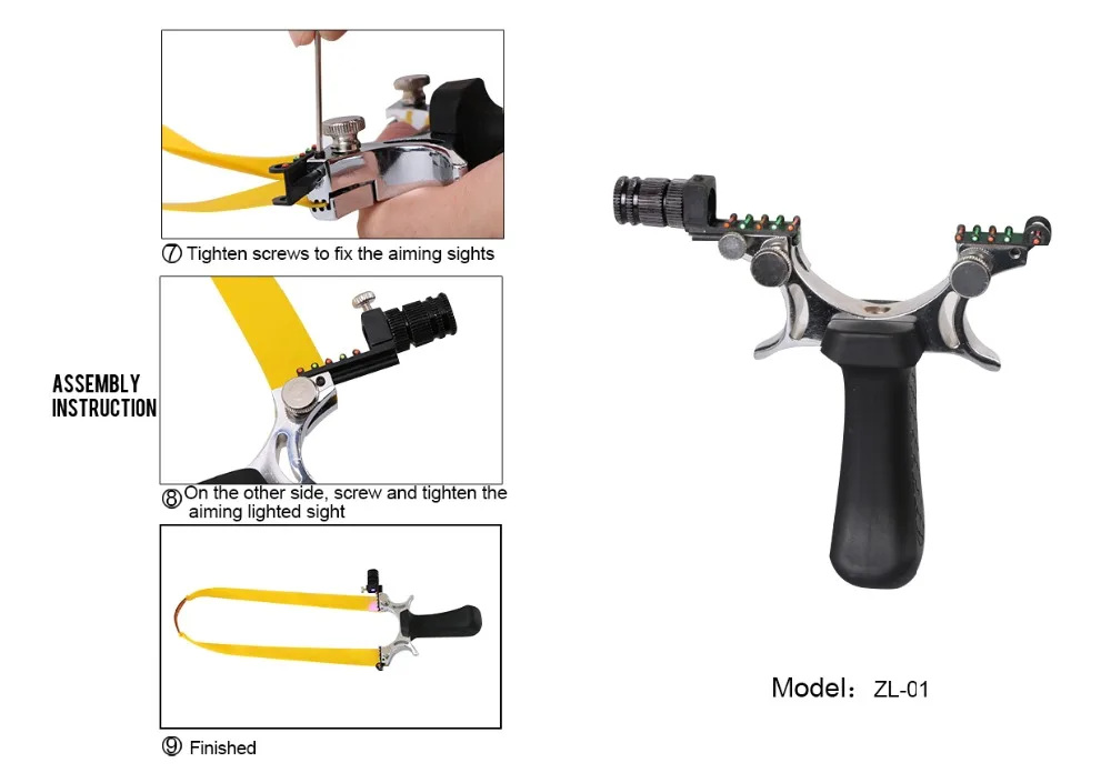 4 цвета Профессиональный Мощный Магниевый сплав Sling Shot несколько прицел Рогатка для охотничья стрельба, катапульты и игры