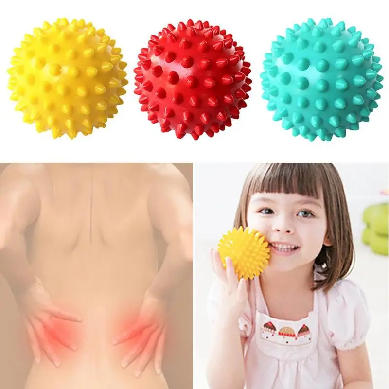 PVC Spiky Massage Ball Trigger Point Sport Fitness Hand Foot Pain Stress Relief Muscle Relax Ball Fitness Accessories