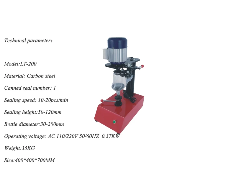 Ручная модель машины для запечатывания консервов 10~ 20 шт/мин кольцевая банка круговая консервы пищевого пива укупорочная машина Оловянная швейная машина LT-200