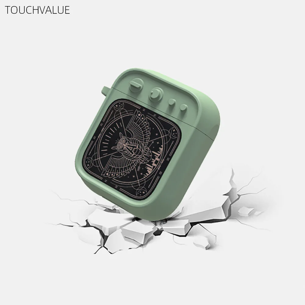 

10pcs/lot Black Green Silicone Case For Airpods Protective Cover with Ring Anti-dust Storage Bag For Apple Wireless Earphone