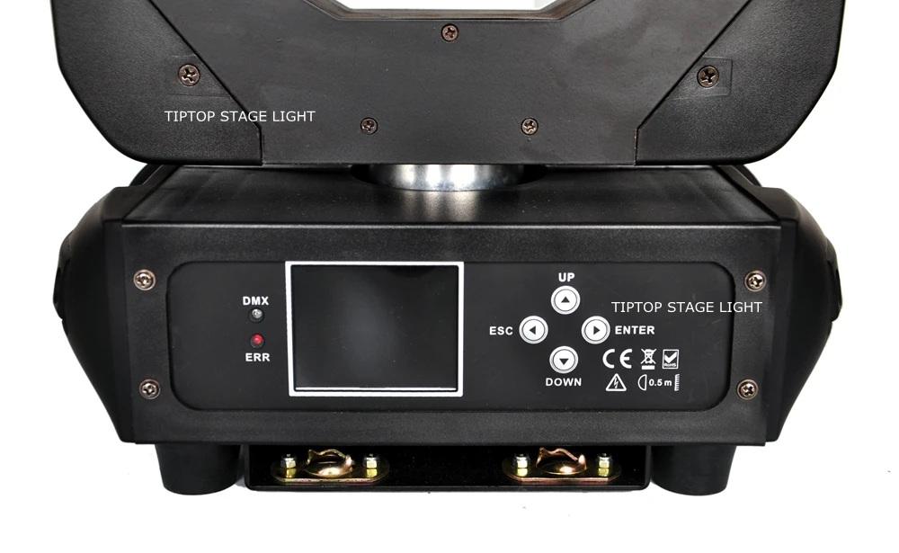 Tp-l672 6x40 Вт Mini B глаз LED зум Moving головной свет поверните объектив регулируемый угол луча ЖК-дисплей Дисплей монтаж Зажимы 10/17ch x 8 шт